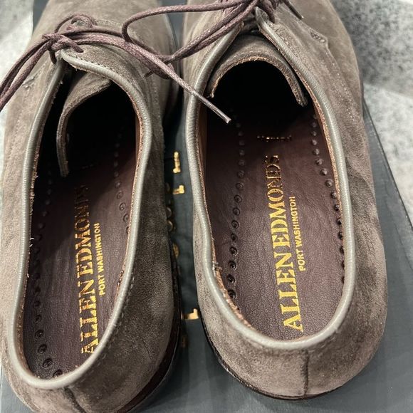 Allen Edmonds Gray Suede Oxfords
